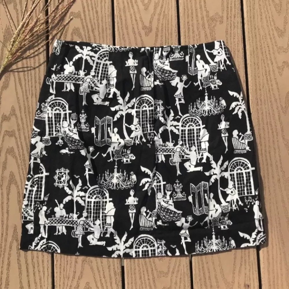 Lilly Pulitzer Holy Grail Late Night Toile Skirt